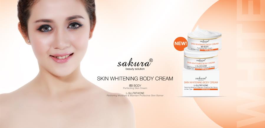Skin whitening body cream