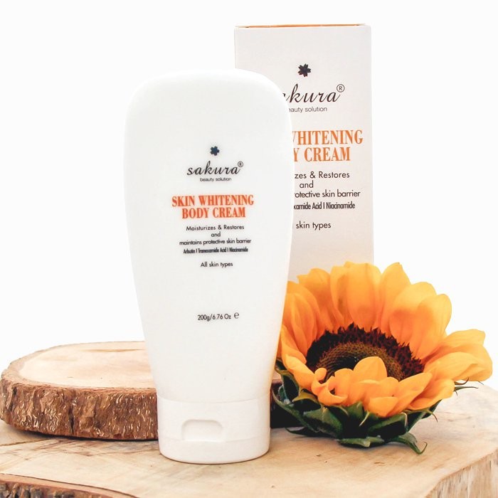 Kem dưỡng trắng da toàn thân Sakura Skin Whitening Body Cream 200g | Shopee Việt Nam