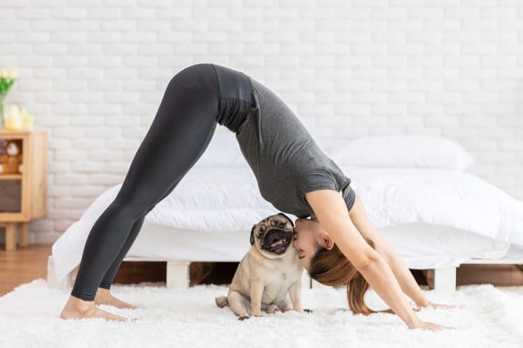 Tập yoga buổi sáng là tư thế con chó quay mặt xuống