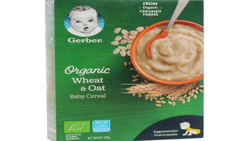 Bột ăn dặm Gerber Organic lúa mì yến mạch 200g cho bé 6M+