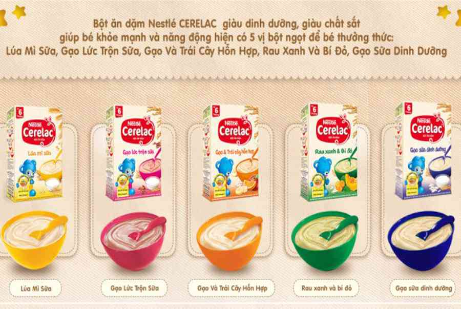 Bột ăn dặm Nestle Cerelac vị mặn hay vị ngọt loại nào tốt hơn?