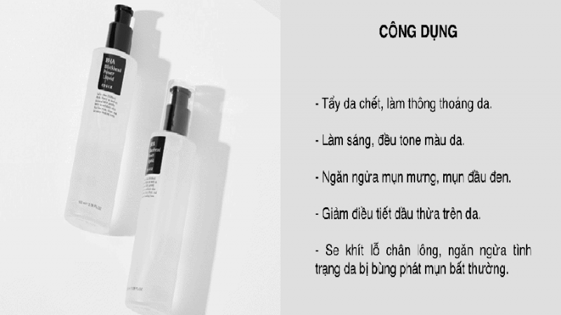 Tẩy Tế Bào Chết Hóa Học Trị Mụn Đầu Đen, Mụn Ẩn, Lỗ Chân Lông To Cosrx BHA Blackhead Power Liquid 100ml