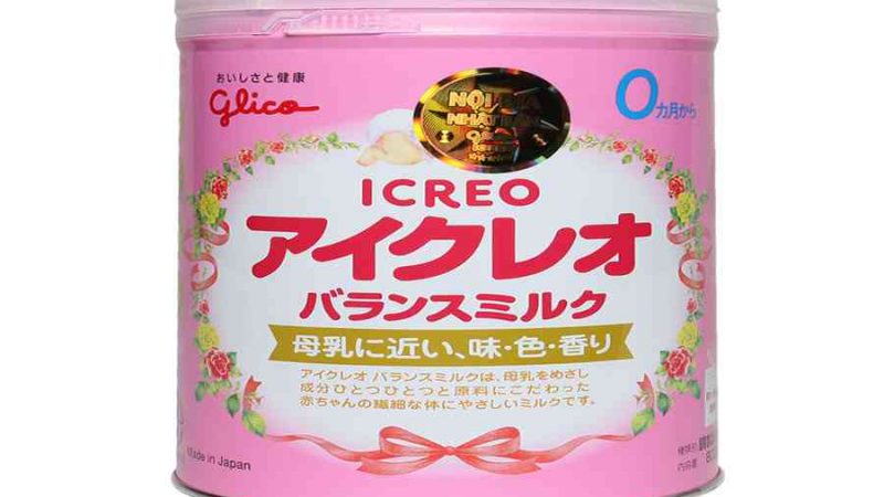 Glico Icreo Balance Milk số 0 800g (0 – 12 tháng)