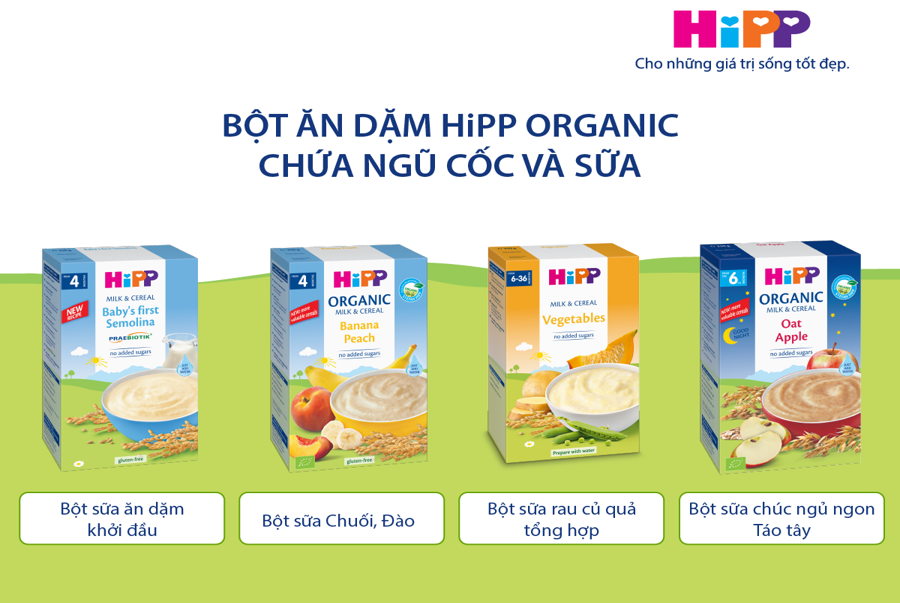 Bột ăn dặm HiPP loại nào ngon? –