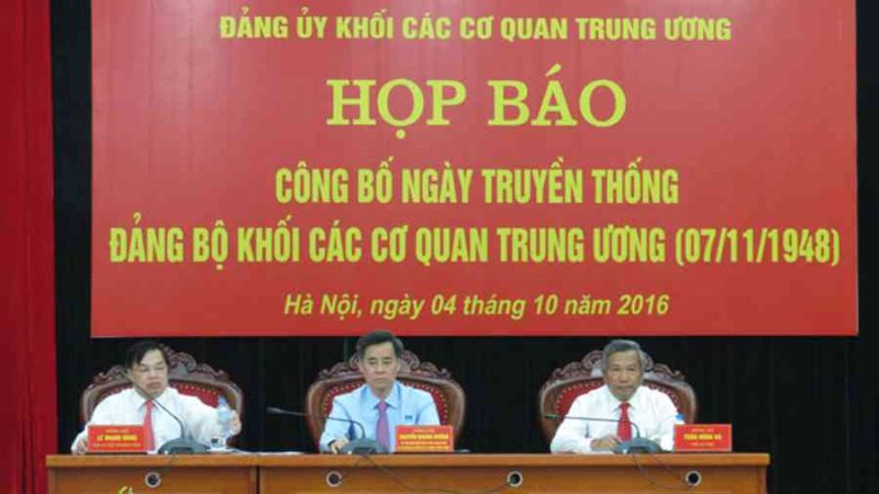 Ngày 7/11 là ngày truyền thống của Đảng bộ Khối các cơ quan Trung ương