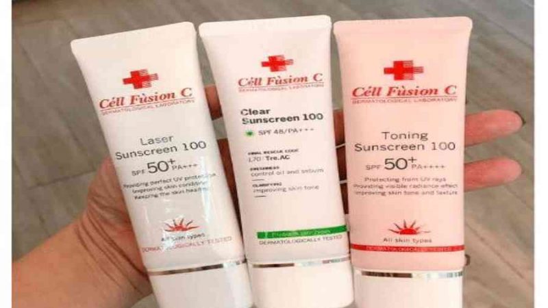 Review 4 Loại Kem Chống Nắng Cell Fusion C Có Hàng Fake Không ?