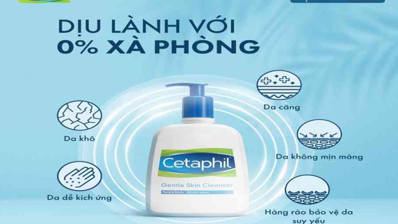 Sữa Rửa Mặt Cetaphil Dịu Nhẹ Không Xà Phòng 250ml | https://trangdahieuqua.com