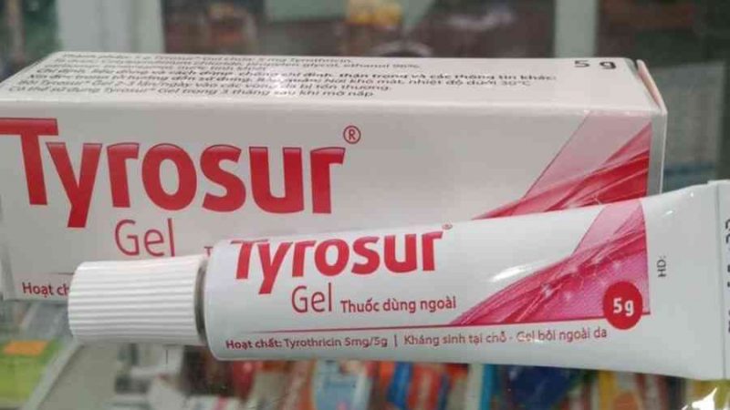 Tyrosur gel 5g là thuốc gì? Giá thuốc Tyrosur bao nhiêu?