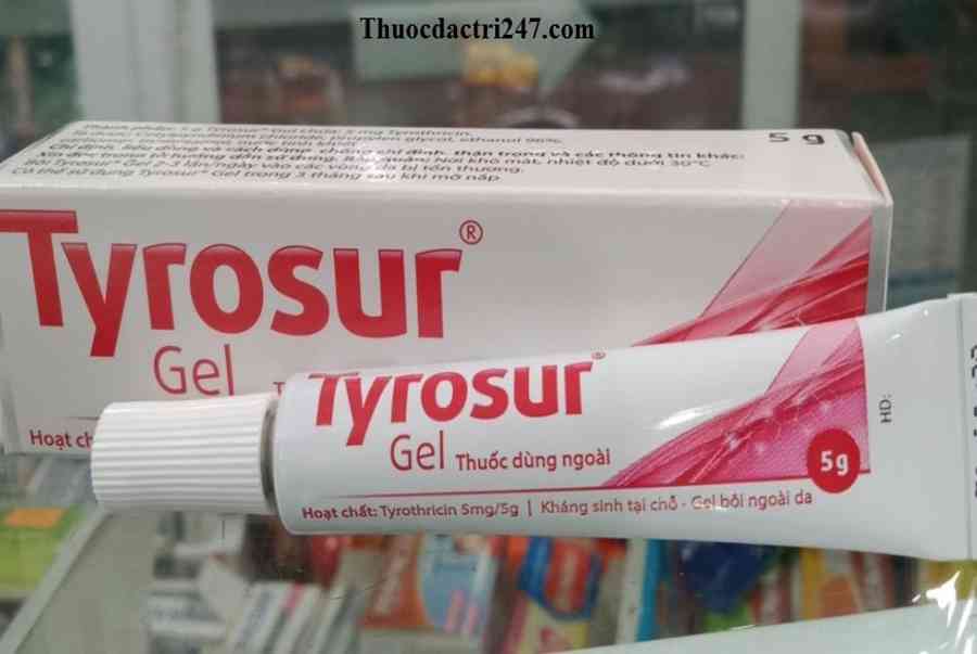 Tyrosur gel 5g là thuốc gì? Giá thuốc Tyrosur bao nhiêu?