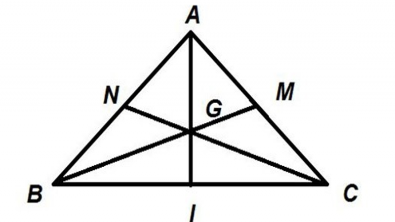 Trọng tâm của tam giác là gì ? Trọng tâm trong tam giác đều, cân, vuông, vuông cân