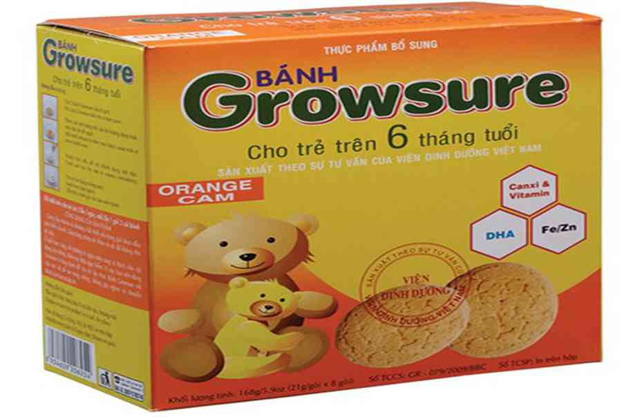 Bánh Growsure Cam – Bổ Sung Dinh Dưỡng Cho Bé