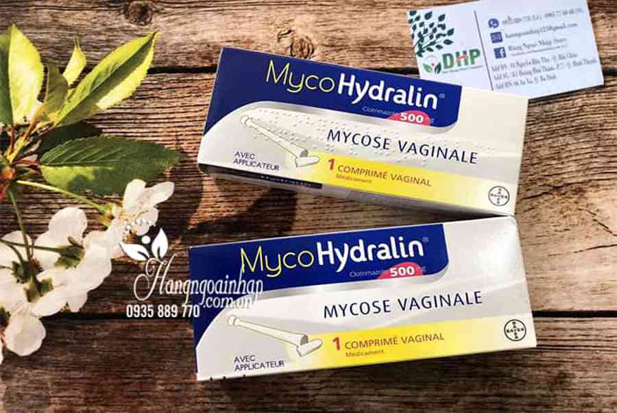 Viên đặt phụ khoa Mycohydralin 500mg của Pháp, giá tốt