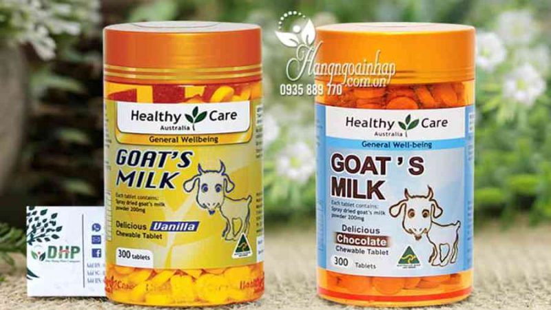 Sữa dê cô đặc Goat Milk Healthy Care 300 viên của Úc, giá tốt