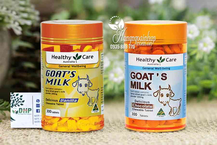 Sữa dê cô đặc Goat Milk Healthy Care 300 viên của Úc, giá tốt