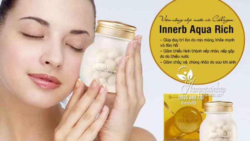 Viên uống cấp nước và Collagen Innerb Aqua Rich chính hãng