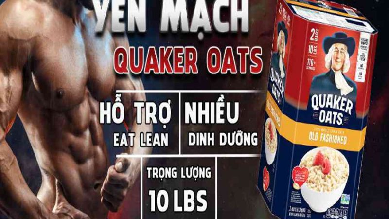 Yến Mạch Quaker Oats 10lbs (4.54kg) – Giá Rẻ Nhất – WheyShop