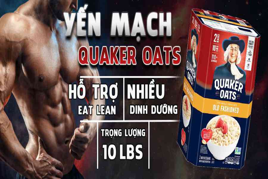 Yến Mạch Quaker Oats 10lbs (4.54kg) – Giá Rẻ Nhất – WheyShop