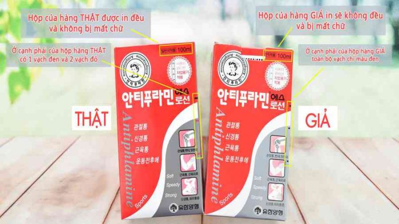 CÁCH PHÂN BIỆT HÀNG THẬT GIẢ DẦU NÓNG NỘI ĐỊA HÀN QUỐC ANTIPHLAMINE – MB&A Candy & Snack Mini Mart