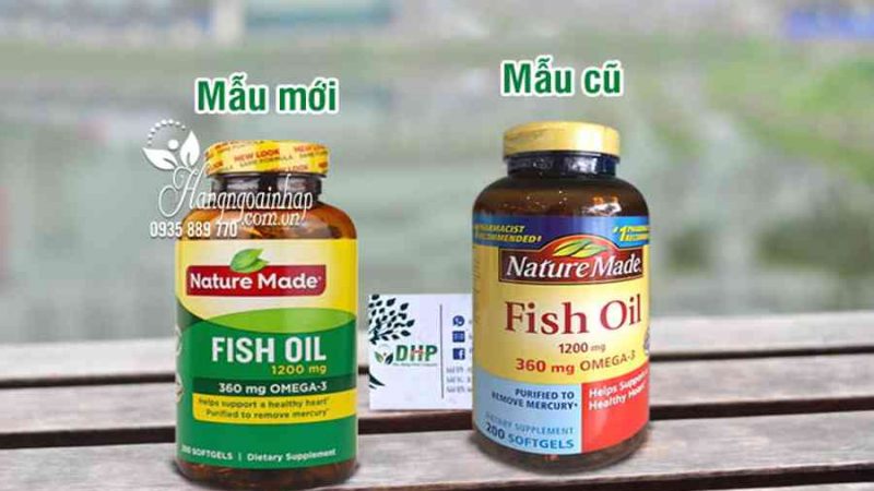 Dầu Cá Nature Made Fish Oil 1200mg Omega 3 hộp 200 Viên Của Mỹ