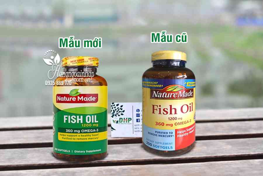 Dầu Cá Nature Made Fish Oil 1200mg Omega 3 hộp 200 Viên Của Mỹ