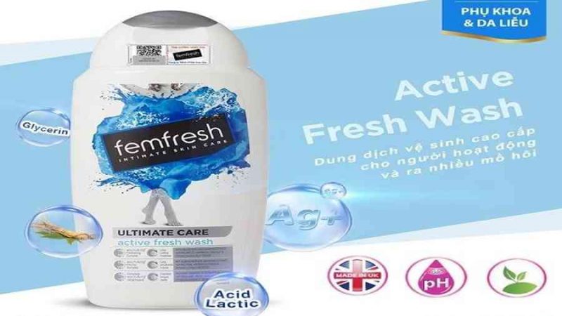 dung dịch vệ sinh femfresh màu trắng