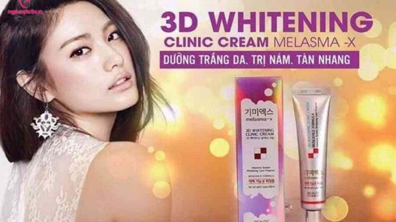 Kem trị nám 3D Whitening Clinic Cream Melasma