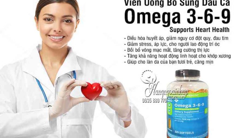 Viên Uống Bổ Sung Dầu Cá Omega 3 6 9 Supports Heart Health