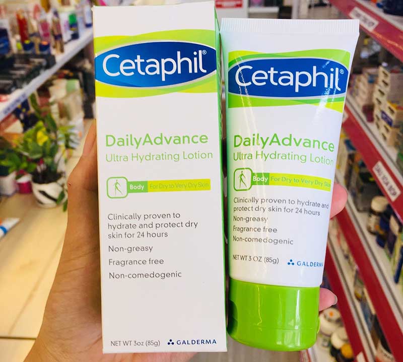 Kem dưỡng ẩm Cetaphil Daily Advance Ultra Hydrating Lotion được khuyên dùng cho da nhạy cảm